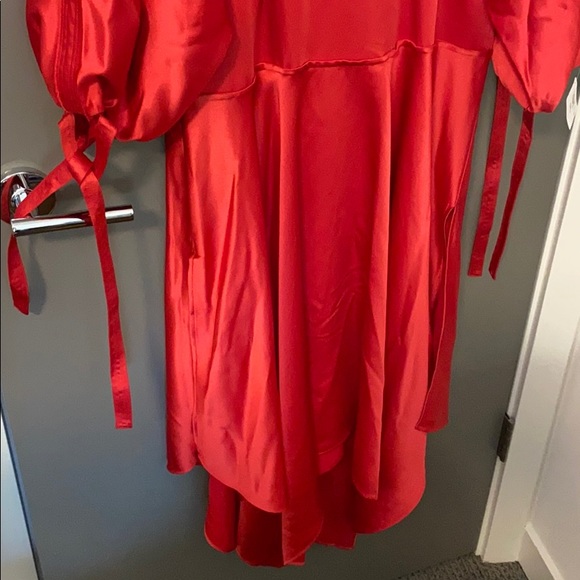 Self Portrait | 2019 Red Handkerchief Midi Dress 4 - Picture 8 of 8